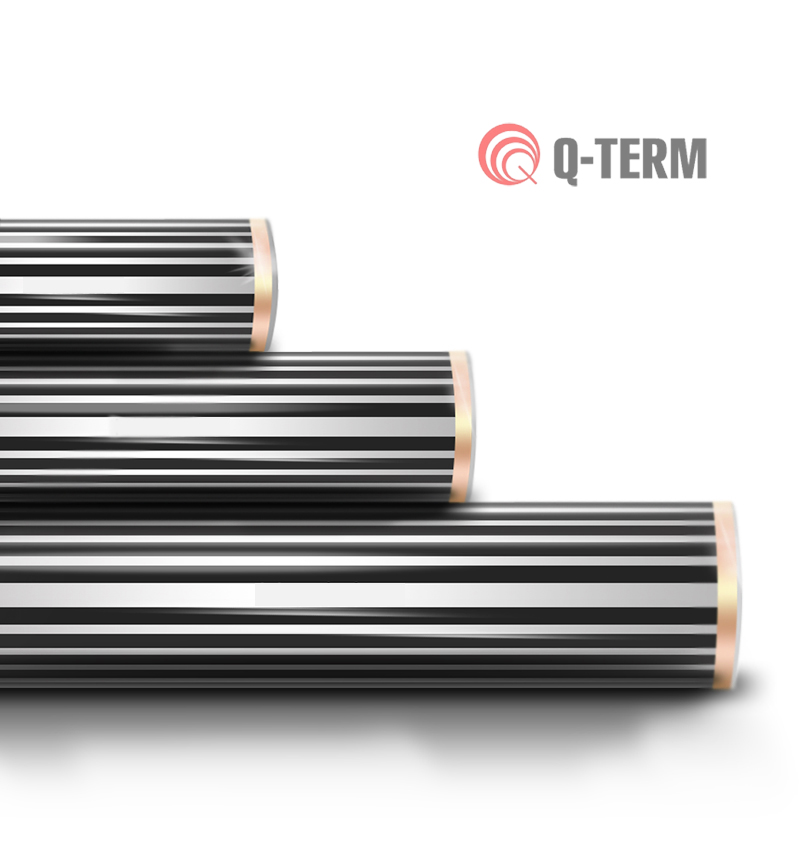 Инфракрасный теплый пол Q-Term ширина 1,0 м 220 Вт/м2 оптом